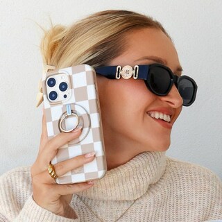 Foto 2 | Foto 2 | Funda De Teléfono Velvet Caviar A Cuadros Para Iphone 16 Pro Max - Venta Internacional.