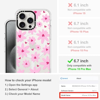 Foto 2 | Foto 2 | Funda De Teléfono Mosnovo Compatible Con Iphone 15 Pro Max - Venta Internacional.