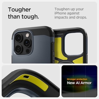 Foto 4 | Foto 4 | Funda Para Iphone 16 Pro Max Spigen Tough Armor T Magfit Metal Slate - Venta Internacional.