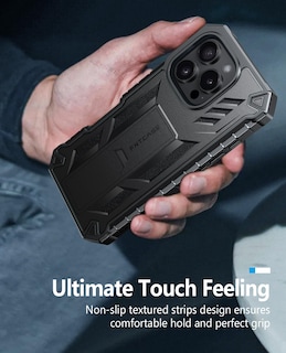 Foto 7 | Foto 7 | Funda De Teléfono Fntcase Para Iphone 16 Pro-max De Grado Militar, Negra - Venta Internacional.