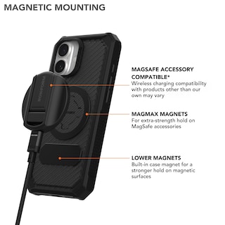 Foto 5 | Foto 5 | Funda Rokform Rugged Para Iphone 16 Plus Con Funda Magnética Negra - Venta Internacional.