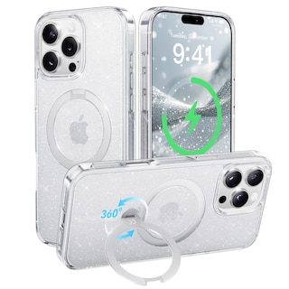 Foto 1 | Foto 1 | Funda De Teléfono Casekoo Glitter 360° Con Función Atril Para Iphone 16 Pro Max - Venta Internacional.