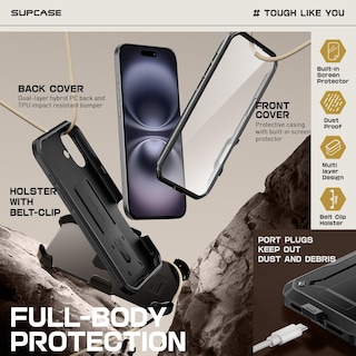 Foto 5 | Foto 5 | Funda De Teléfono Supcase Unicorn Beetle Pro Para Iphone 16 De 6.1 Pulgadas - Venta Internacional.