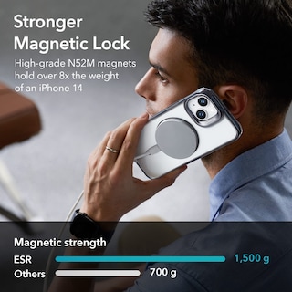 Foto 3 | Foto 3 | Funda Esr Para Iphone 13/14 Con Magsafe, Negro Transparente - Venta Internacional.