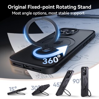 Foto 2 | Foto 2 | Funda De Teléfono Casekoo Patentada Con Soporte Magnético De Giro De 360° Para Iphone 16 Pro Max - Venta Internacional.