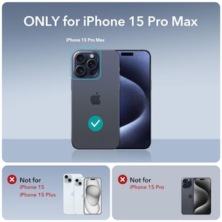 Foto 2 | Foto 2 | Funda De Teléfono Esr Para Iphone 15 Pro Max Con Magsafe Clear Black - Venta Internacional.