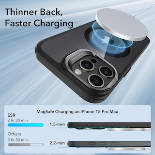 Foto 4 | Foto 4 | Funda De Teléfono Esr Para Iphone 15 Pro Max Con Magsafe Clear Black - Venta Internacional.