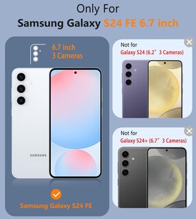 Foto 2 | Foto 2 | Funda De Teléfono Fntcase Para Samsung Galaxy S24-fe Con Clip Para Cinturón - Venta Internacional.