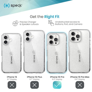 Foto 3 | Foto 3 | Funda De Teléfono Speck Clear Gemshell Para Iphone 16 Pro - Venta Internacional.