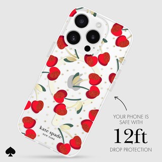 Foto 3 | Foto 3 | Funda De Teléfono Kate Spade New York Para Iphone 16 Pro Cherry Dot Gems - Venta Internacional.