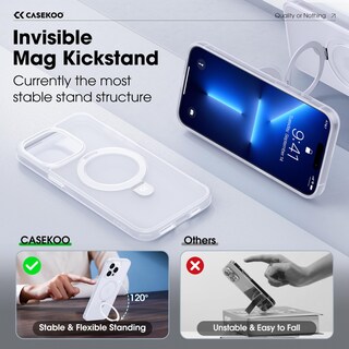 Foto 7 | Foto 7 | Funda De Teléfono Casekoo Diseñada Para Iphone 13 Pro Max, Color Blanco Esmerilado - Venta Internacional.