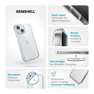 Foto 3 | Foto 3 | Funda De Teléfono Speck Clear Gemshell Para Iphone 15/14/13 De 6.1 Pulgadas - Venta Internacional.