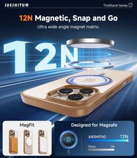 Foto 4 | Foto 4 | Funda De Teléfono Jueshituo 3 En 1 Para Iphone 16 Pro Max Desert Brown - Venta Internacional.