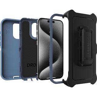 Foto 4 | Foto 4 | Funda Otterbox Defender Series Para Iphone 15 Pro, Color Azul Claro - Venta Internacional.