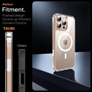 Foto 3 | Foto 3 | Funda De Teléfono Tauri Para Iphone 16 Pro Con Control De Cámara Transparente - Venta Internacional.