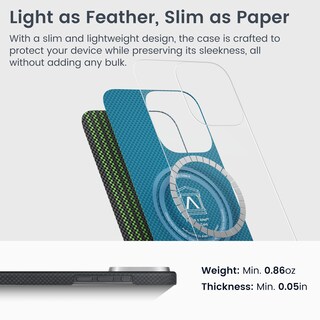 Foto 5 | Foto 5 | Funda De Teléfono Pitaka Para Iphone 16 Pro Max Luminous Tactile - Venta Internacional.