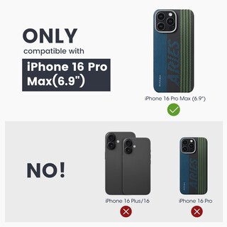 Foto 7 | Foto 7 | Funda De Teléfono Pitaka Para Iphone 16 Pro Max Luminous Tactile - Venta Internacional.