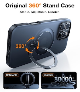 Foto 3 | Foto 3 | Funda Para Teléfono Torras, Mejorada, Giro De 360°, Soporte Magnético Para Iphone 16 Pro Max, Negra - Venta Internacional.