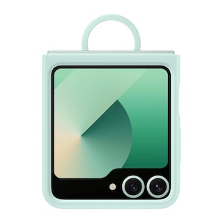 Foto 1 | Foto 1 | Funda De Silicona Para Samsung Galaxy Z Flip 6 Con Anillo, Color Menta - Venta Internacional.