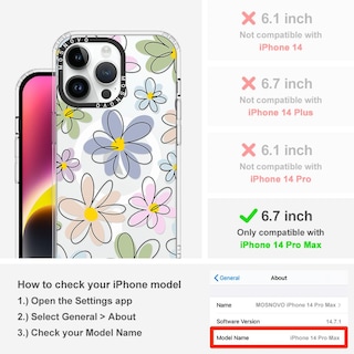 Foto 2 | Foto 2 | Funda De Teléfono Mosnovo Para Iphone 14 Pro Max Con Magsafe Clear - Venta Internacional.
