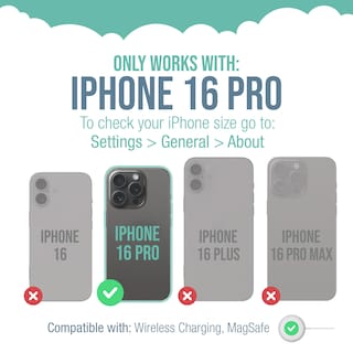 Foto 5 | Foto 5 | Funda Smartish Magnetic Gripmunk Para Iphone 16 Pro Con Magsafe - Venta Internacional.