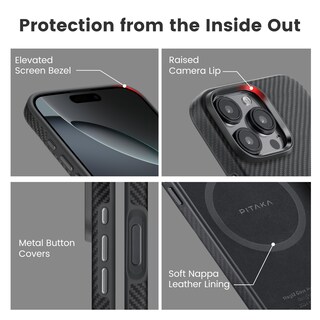 Foto 4 | Foto 4 | Funda Pitaka Para Iphone 16 Pro Max Con Magsafe Negro/gris - Venta Internacional.