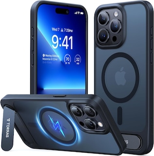 Foto 1 | Foto 1 | Funda Para Teléfono Torras Con Soporte Magnético Mejorado Para Iphone 14 Pro, Negra - Venta Internacional.