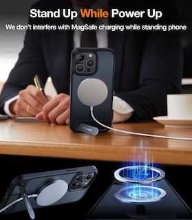 Foto 2 | Foto 2 | Funda Para Teléfono Torras Con Soporte Magnético Mejorado Para Iphone 14 Pro, Negra - Venta Internacional.