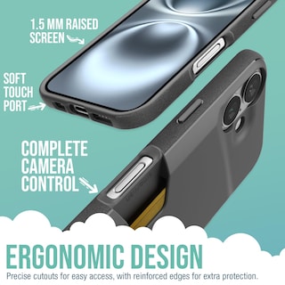 Foto 3 | Foto 3 | Funda Tipo Cartera Smartish Para Iphone 16 Wallet Slayer Vol. 1, Negra - Venta Internacional.
