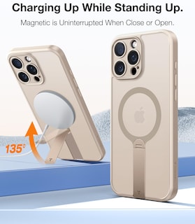 Foto 3 | Foto 3 | Funda Torras Desert Titanium Con Soporte Magnético Que Gira 360° Para Iphone 16 Pro, Oro Rosa - Venta Internacional.
