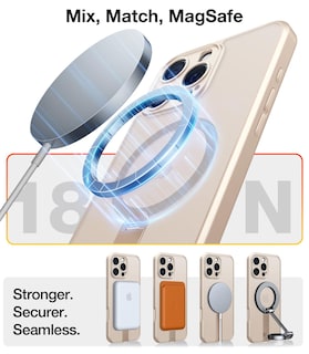 Foto 4 | Foto 4 | Funda Torras Desert Titanium Con Soporte Magnético Que Gira 360° Para Iphone 16 Pro, Oro Rosa - Venta Internacional.