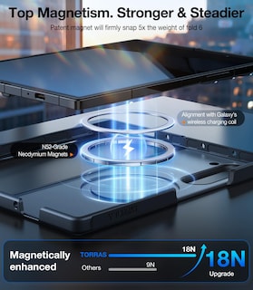 Foto 2 | Foto 2 | Funda De Teléfono Torras Magnética A Prueba De Golpes Para Samsung Z Fold 6 - Venta Internacional.