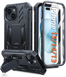 Foto 1 | Foto 1 | Funda De Teléfono Fntcase Para Iphone 15, Grado Militar, Negra De 6.1 Pulgadas - Venta Internacional.