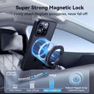 Foto 2 | Foto 2 | Funda De Teléfono Casekoo Oficial Magnética A Prueba De Golpes Para Iphone 16 Pro Max - Venta Internacional.