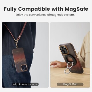 Foto 7 | Foto 7 | Funda Pitaka Para Iphone 16 Pro Con Magsafe Military Grade - Venta Internacional.