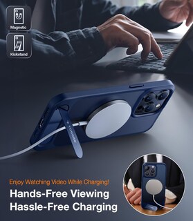 Foto 2 | Foto 2 | Funda Para Teléfono Torras Strong Magnetic Stand Iphone 13 Pro Azul - Venta Internacional.