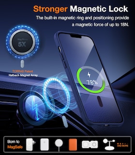 Foto 3 | Foto 3 | Funda Para Teléfono Torras Strong Magnetic Stand Iphone 13 Pro Azul - Venta Internacional.