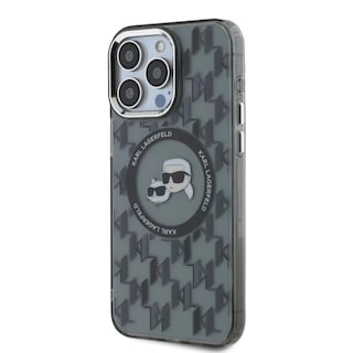 Foto 2 | Foto 2 | Funda Karl Monograma Cabeza K&c Para Iphone 15 Pro - Negro
