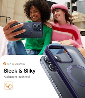 Foto 6 | Foto 6 | Funda De Teléfono Torras Magnetic Ostand Para Iphone 15 Pro Max Morada - Venta Internacional.