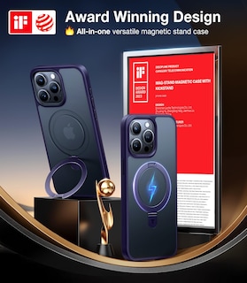 Foto 7 | Foto 7 | Funda De Teléfono Torras Magnetic Ostand Para Iphone 15 Pro Max Morada - Venta Internacional.