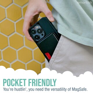 Foto 6 | Foto 6 | Funda Smartish Magsafe Magnética Magsafe Para Iphone 16 Pro, Negra - Venta Internacional.