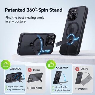 Foto 2 | Foto 2 | Funda De Teléfono Casekoo Patentada Con Soporte Giratorio De 360° Para Iphone 16 Pro Max - Venta Internacional.