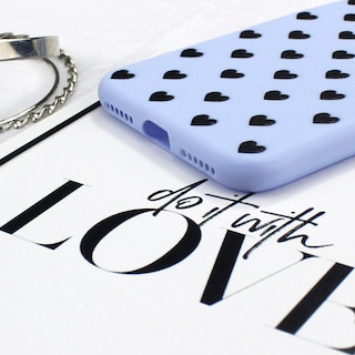 Foto 2 | Foto 2 | Funda Triche con Diseño Corazones Suave para iPhone 7/ 8/ SE 2020 color Azul