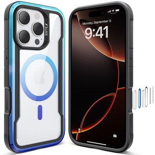 Foto 1 | Foto 1 | Funda Raptic Upgraded Shield 2.0 Para Iphone 16 Pro, Color Azul Degradado - Venta Internacional.