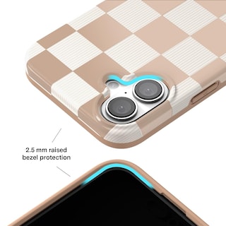 Foto 4 | Foto 4 | Funda De Teléfono Velvet Caviar A Cuadros Para Iphone 16 Plus Nude - Venta Internacional.