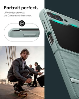 Foto 7 | Foto 7 | Funda Protectora Caseology Parallax 3d Ergonómica Para Samsung Z Flip 6 - Venta Internacional.