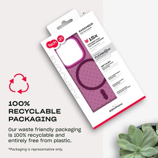 Foto 6 | Foto 6 | Funda Tech21 Evocheck Para Iphone 16 Pro Con Magsafe Plum - Venta Internacional.
