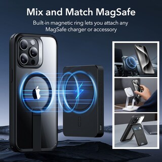 Foto 5 | Foto 5 | Funda De Teléfono Esr Boost Series Para Iphone 15 Pro Max, Color Negro Transparente - Venta Internacional.