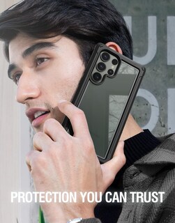 Foto 6 | Foto 6 | Funda Poetic Guardian Para Galaxy S23 Ultra 5g De 6,8 Pulgadas, Color Negro Y Transparente - Venta Internacional.