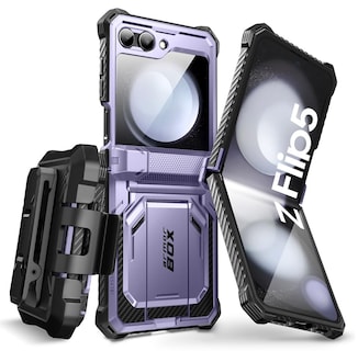 Foto 1 | Foto 1 | Funda De Teléfono I-blason Armorbox Con Soporte Para Samsung Galaxy Z Flip 5, Color Malva - Venta Internacional.